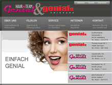 Tablet Screenshot of haar-team-genial.com